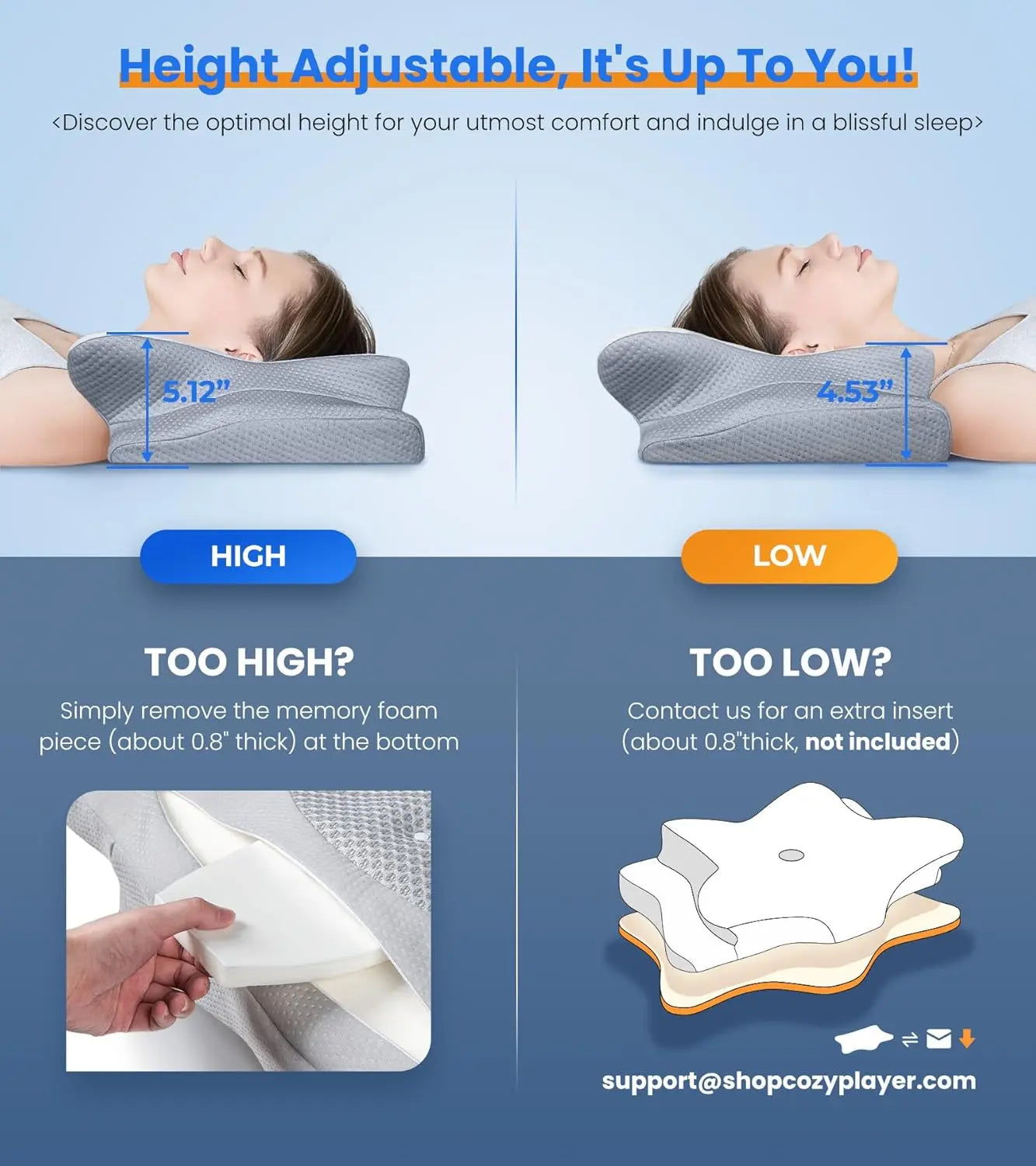 Ergo Sleep Pillow – Sleep Deep & Wake Recharged