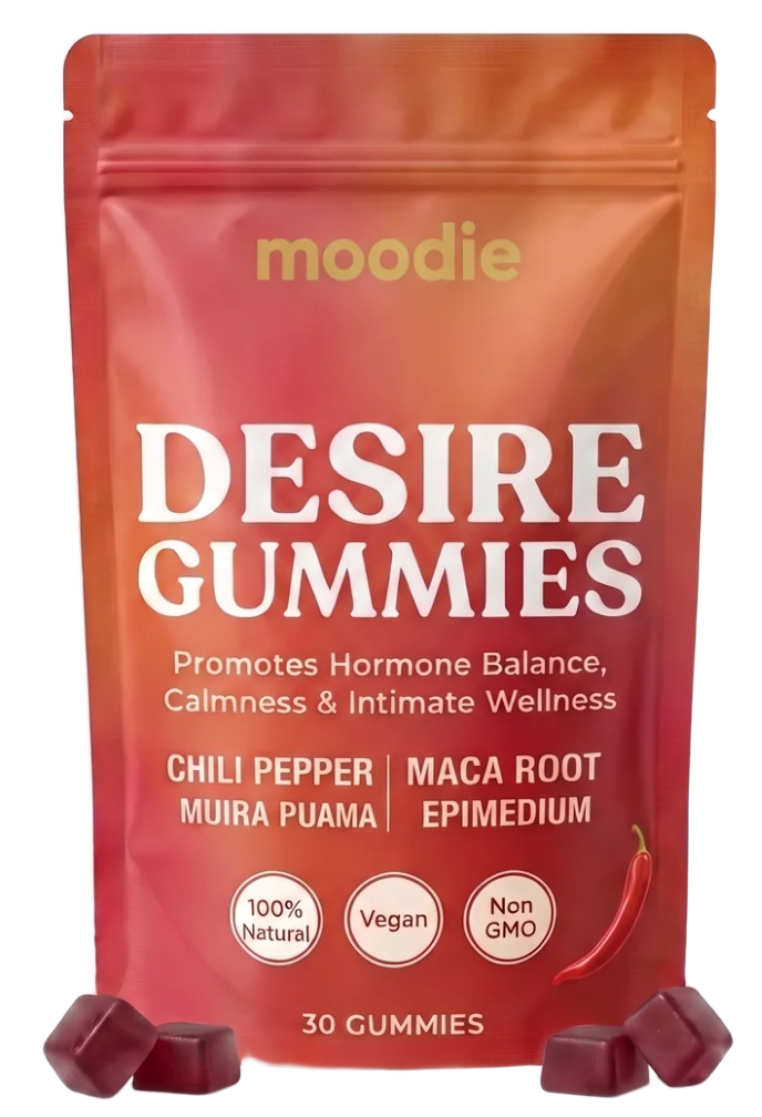 Moodie Desire Gummies jar