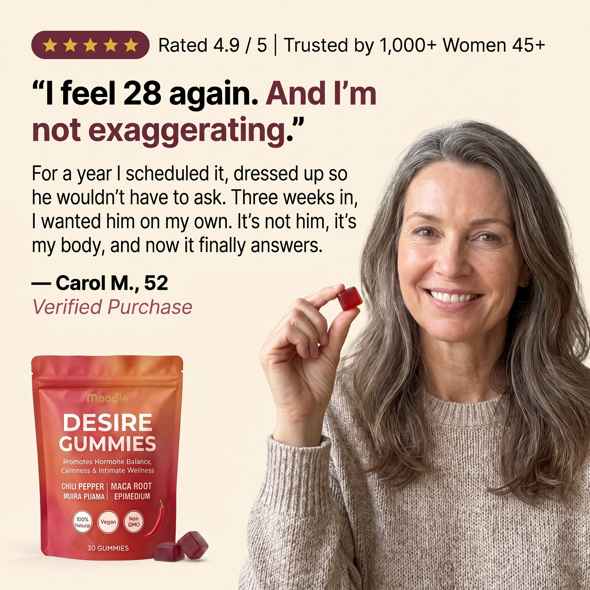 Testimonial - Desire Gummies