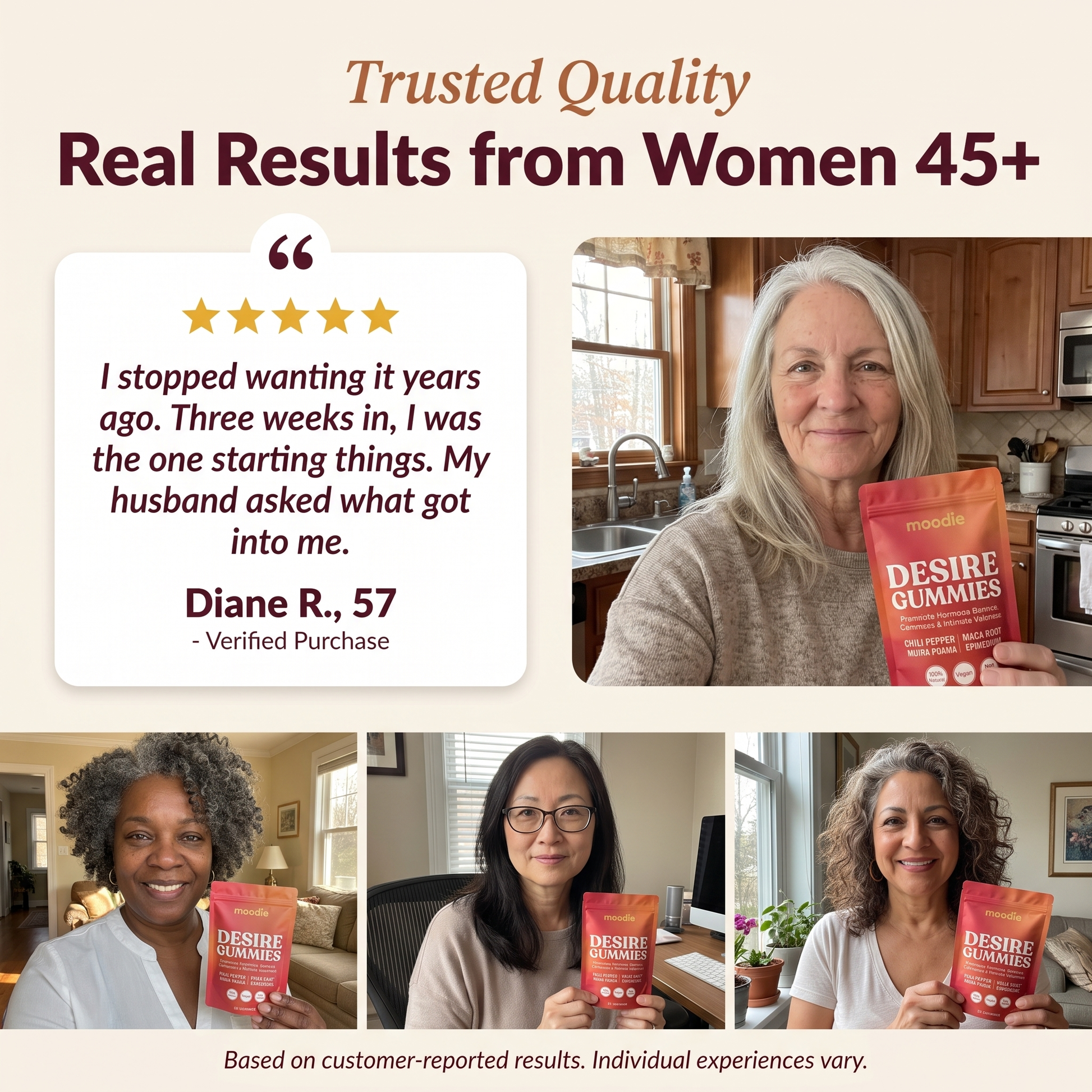Real Results from Women 45+ - Desire Gummies