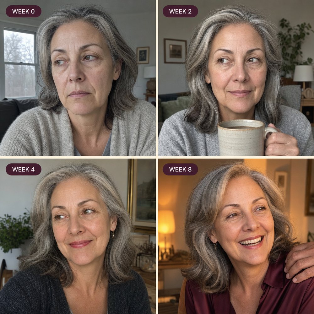 Week 0, 2, 4 and 8 on Libido Drops