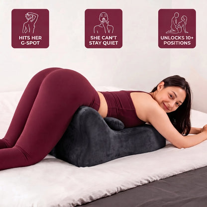 Moodie Pillow: hits her G-spot, she cannot stay quiet, unlocks 10+ positions