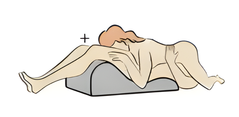 Side by Side position on the Moodie Pillow